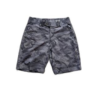 G/FORE G4 MENS 30 MAVERICK HYBRID GOLF SHORTS GRAY CAMO 9" G4MC0P04B